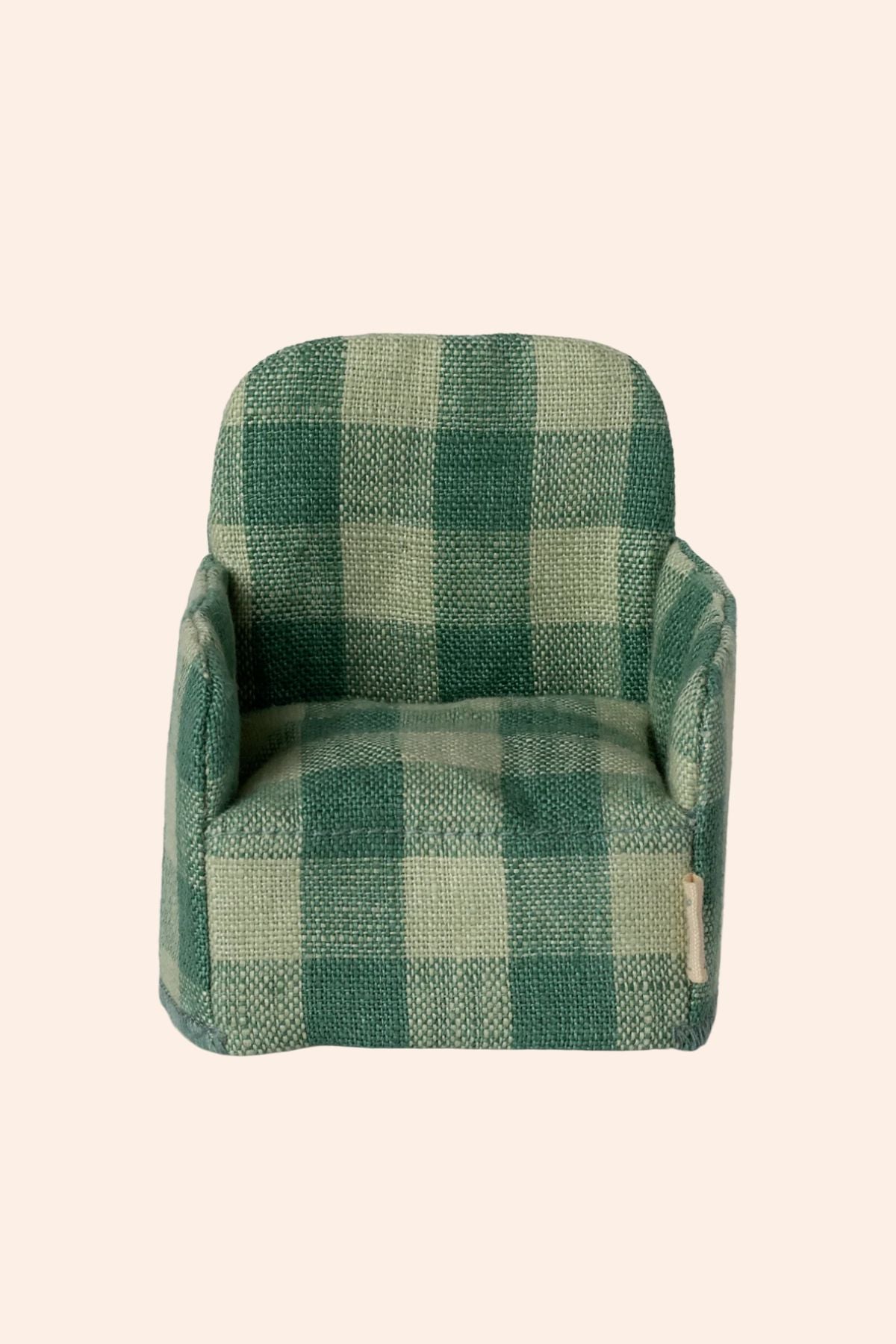 Maileg - Folding Chair Mouse, Green Check