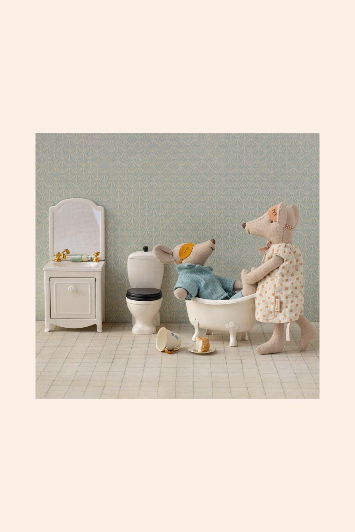 Maileg - Sink Dresser, Mouse - Off white
