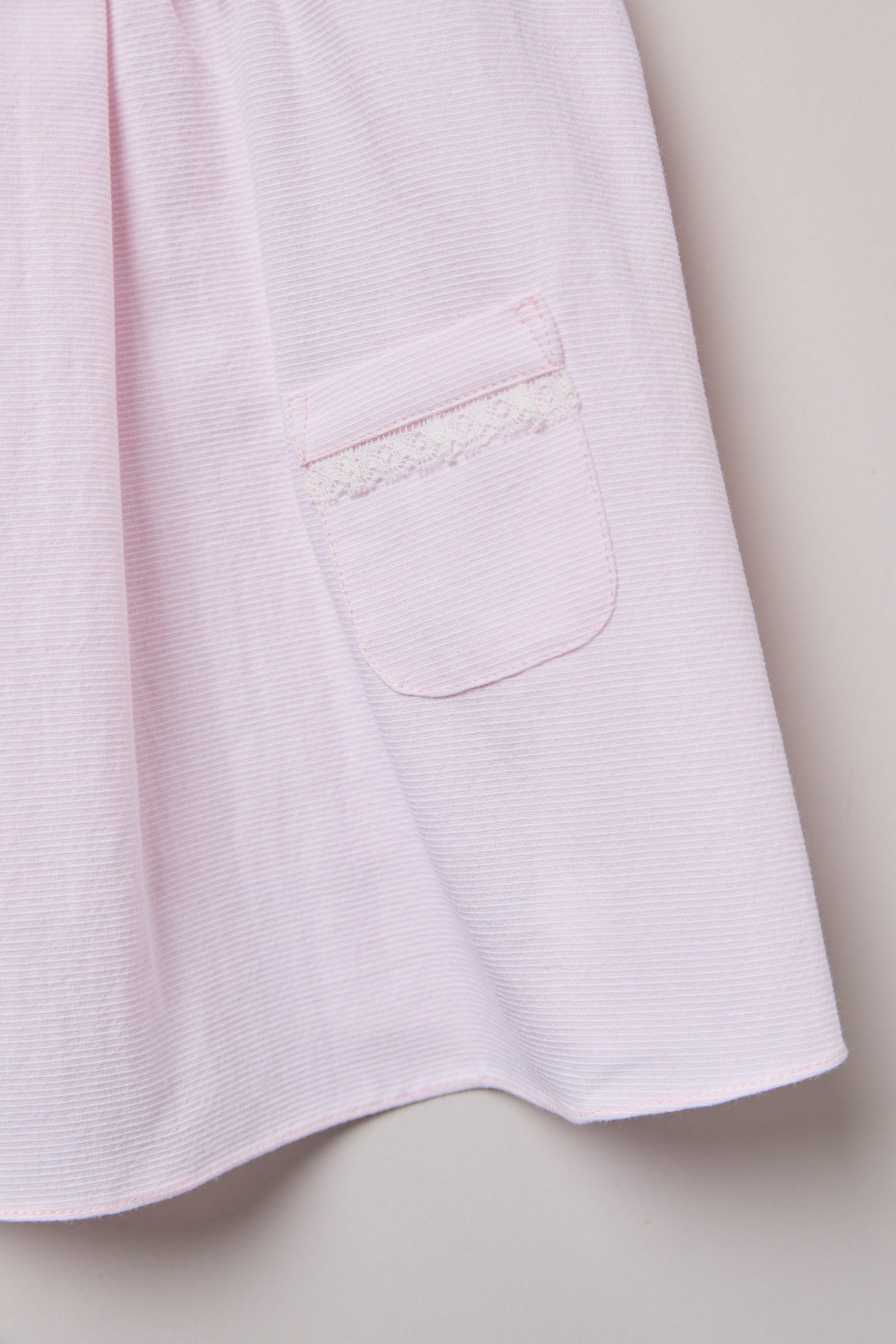Baby Bubble Dress  Plain Pink Stripes - Designed by Ingrid Lewis - Strawberries & Cream