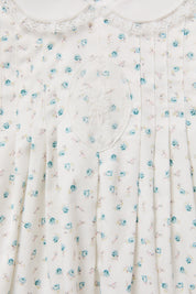 Baby Eloise Dress  Blue Petit Rose - Designed by Ingrid Lewis - Strawberries & Cream