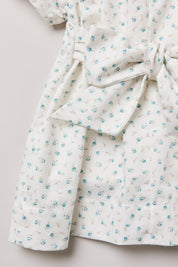 Baby Eloise Dress  Blue Petit Rose - Designed by Ingrid Lewis - Strawberries & Cream