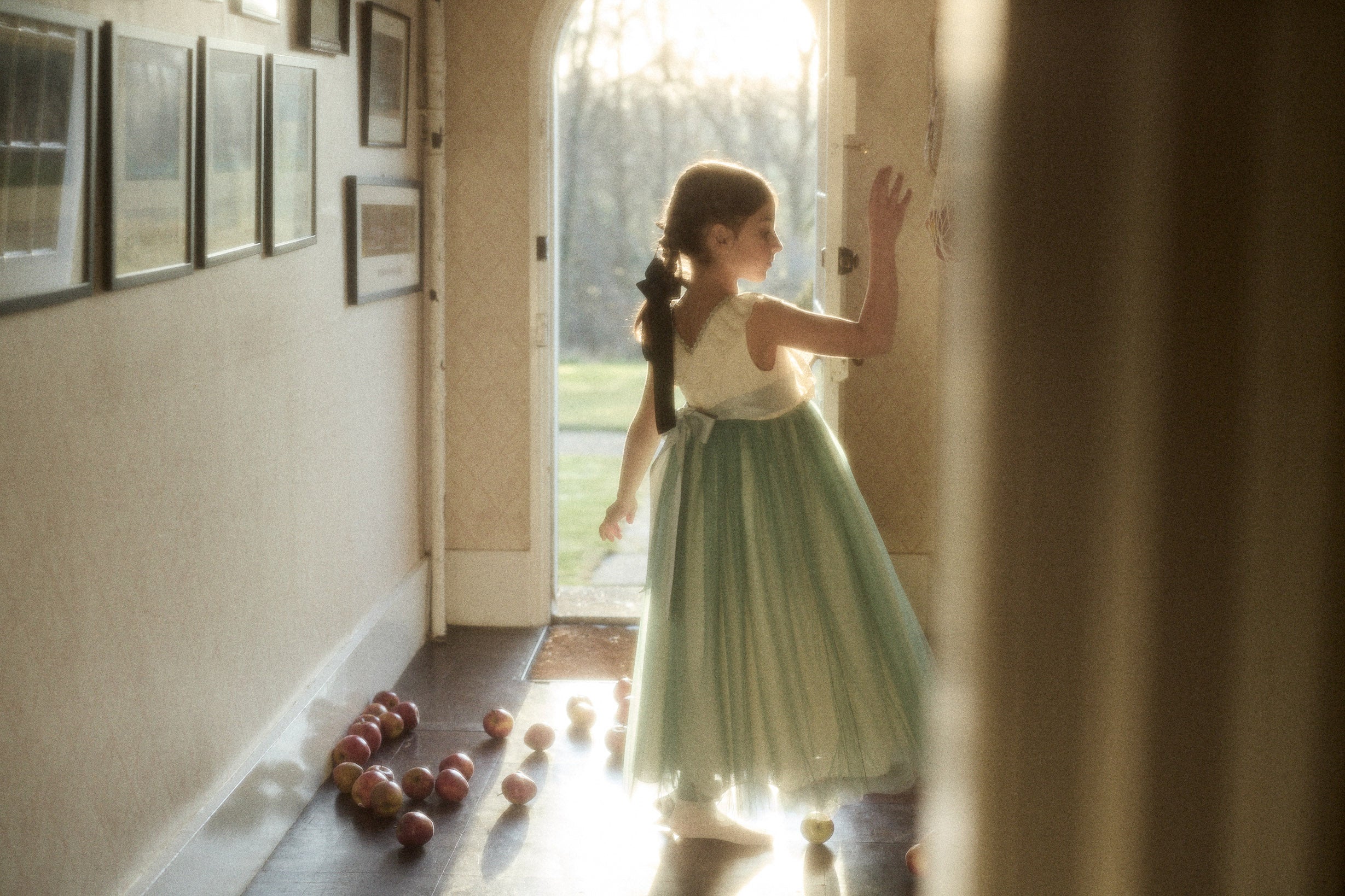 Butterfly Dress in Cream Mint - Designed by Ingrid Lewis - Strawberries & Cream