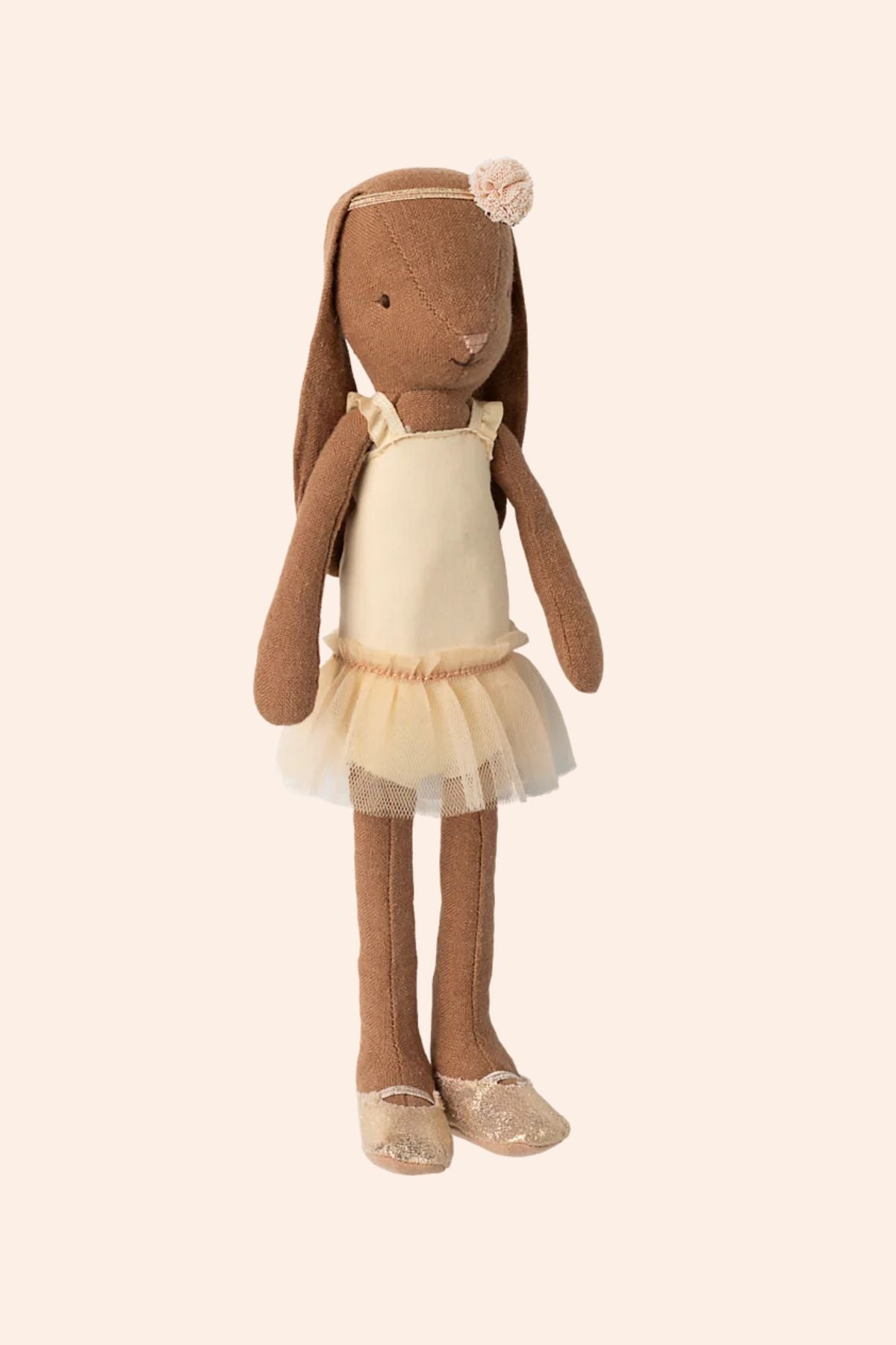 Maileg Bunny size 2, Chocolate brown - Ballet suit and skirt