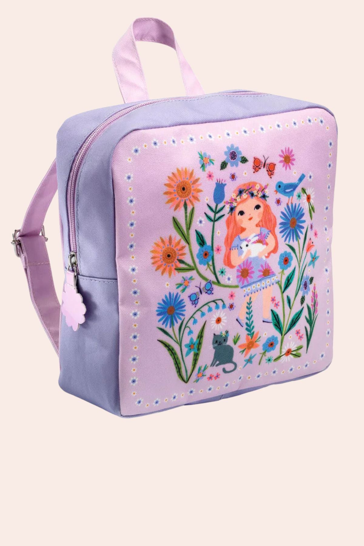 Djeco - Backpack - Lila - Strawberries & Cream