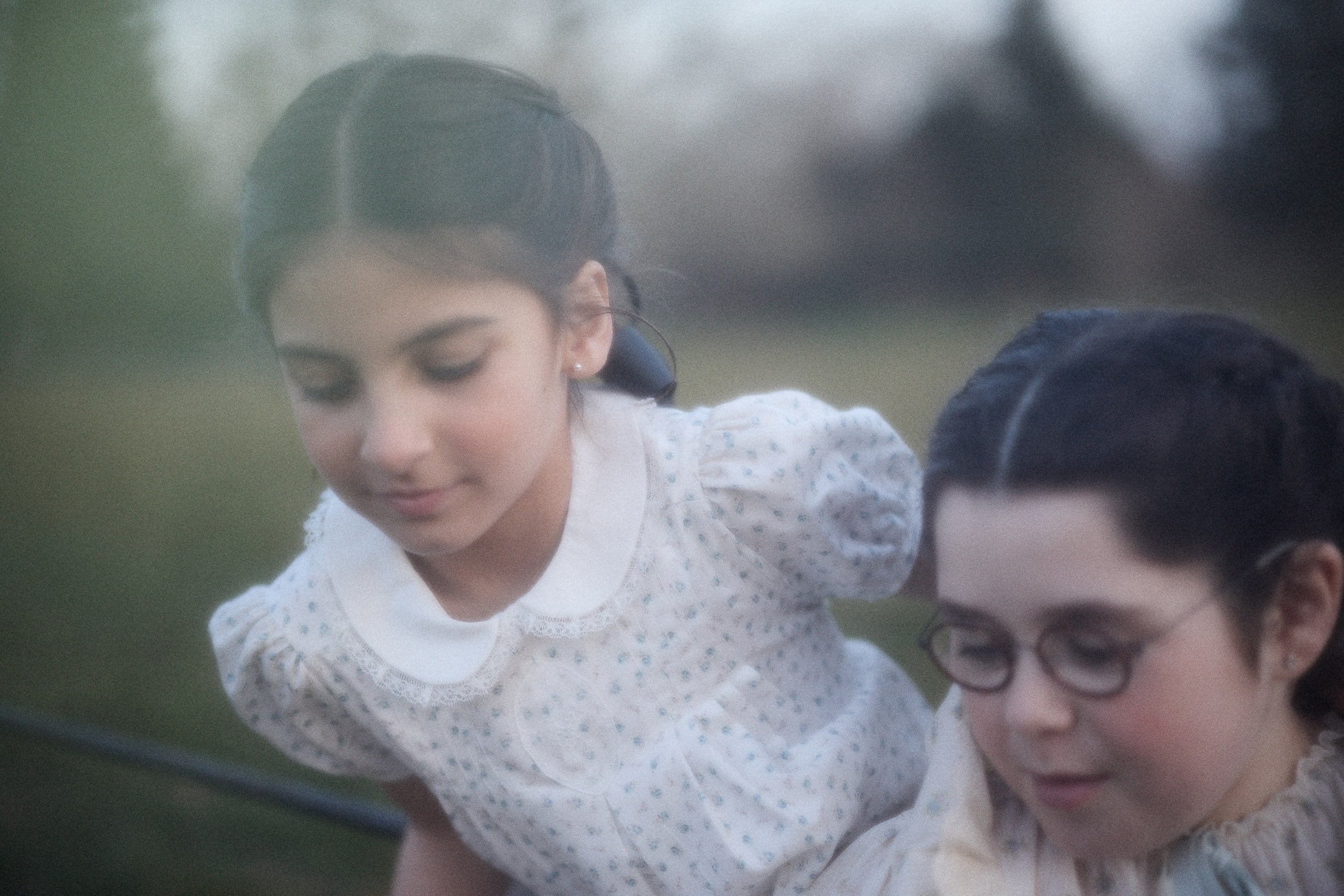 Eloise Dress in Blue Petit Rose - Designed by Ingrid Lewis - Strawberries & Cream