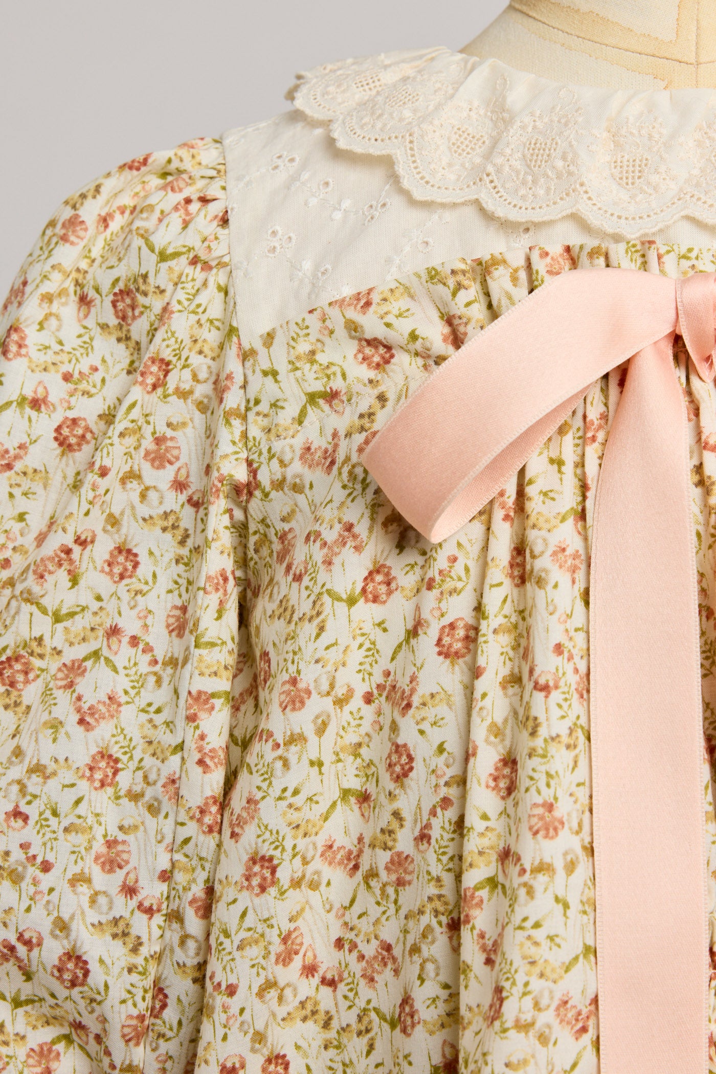 Hamper Dress Beige Tangerine - Designed by Ingrid Lewis - Strawberries & Cream