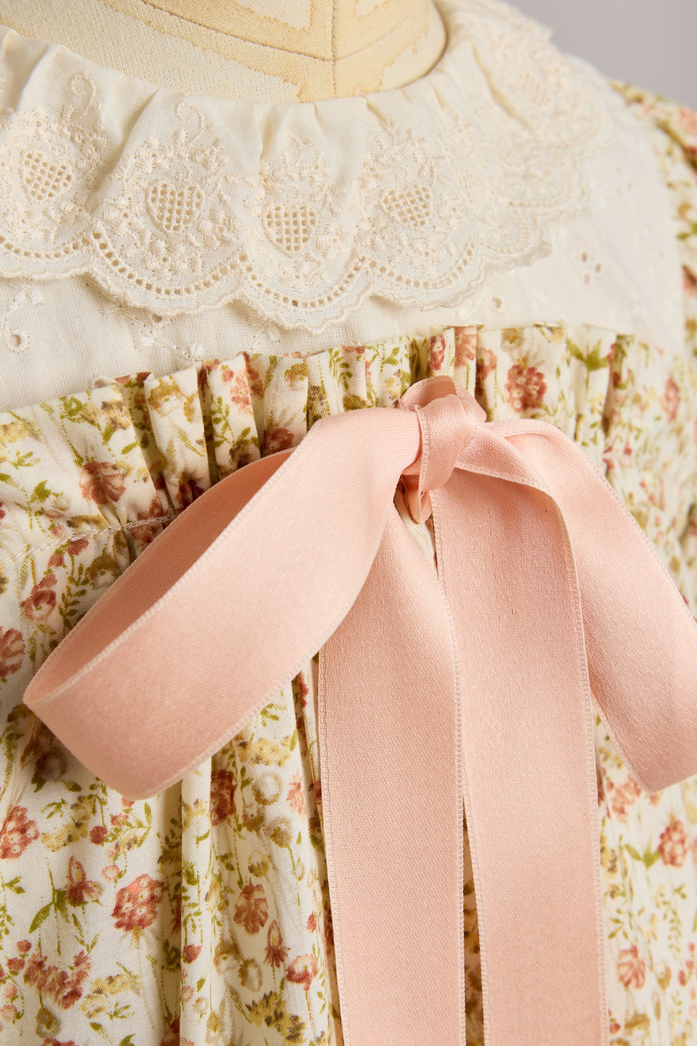 Hamper Dress Beige Tangerine - Designed by Ingrid Lewis - Strawberries & Cream