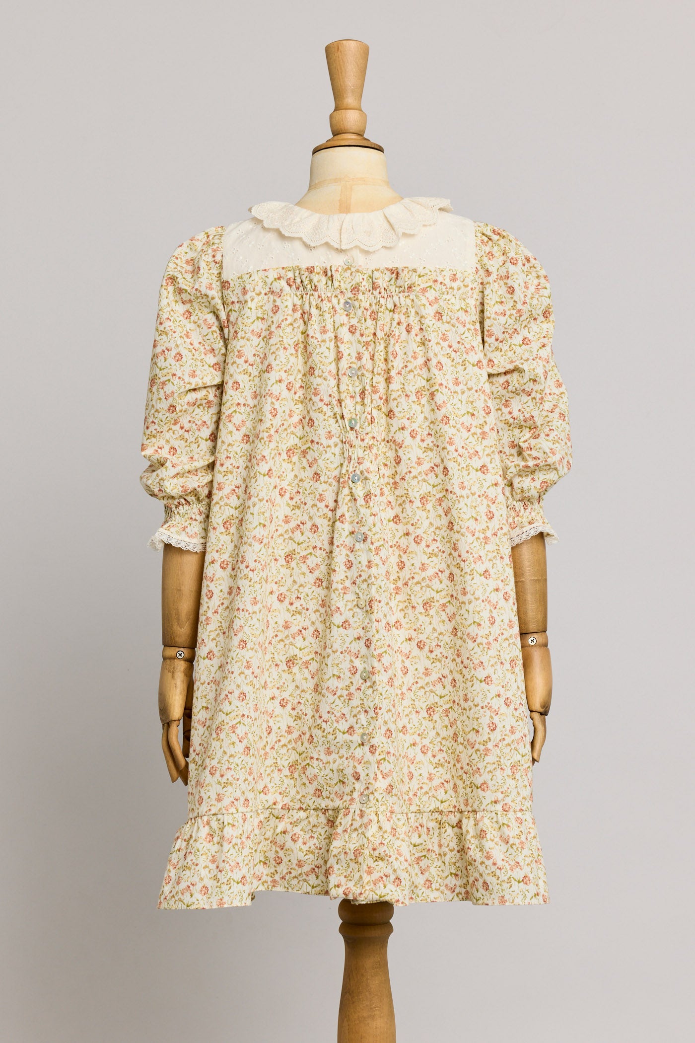 Hamper Dress Beige Tangerine - Designed by Ingrid Lewis - Strawberries & Cream