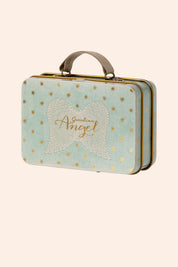 Maileg - Angel Mouse In Suitcase - Strawberries & Cream