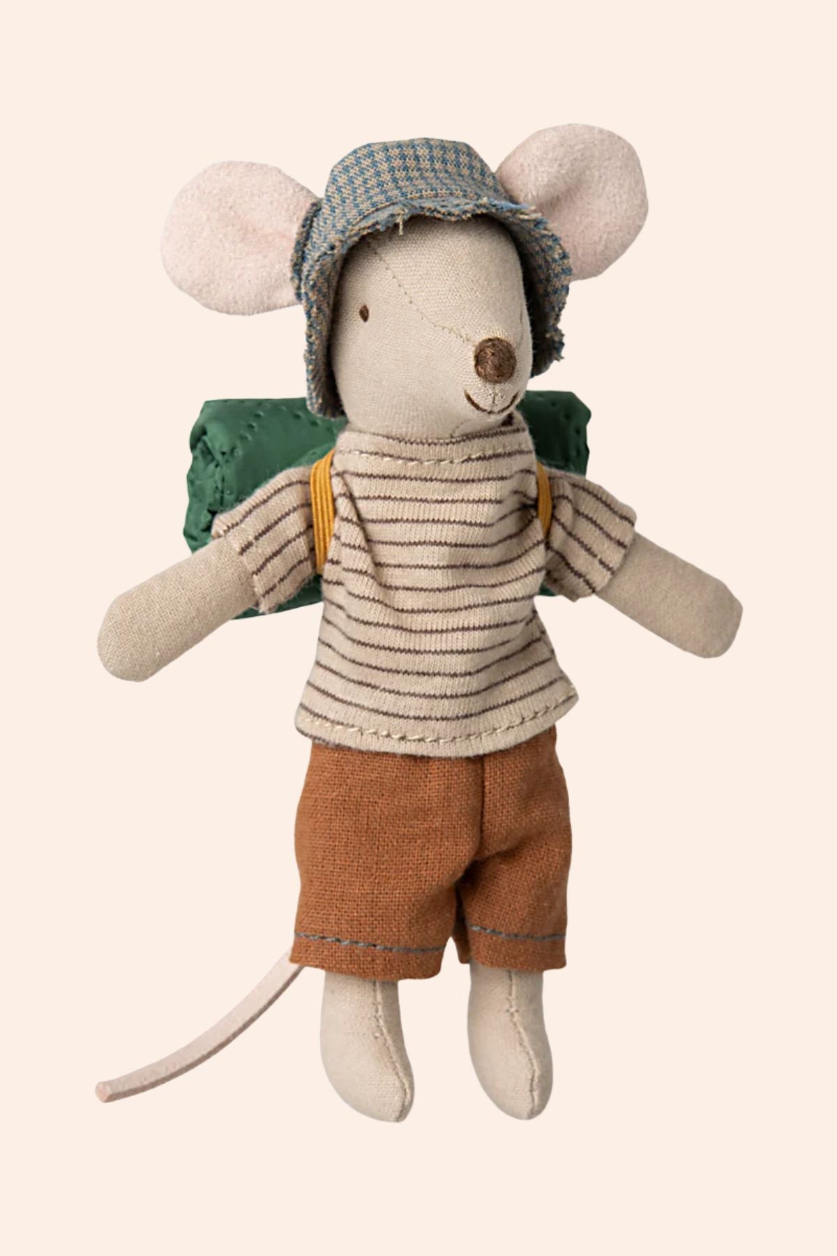 Maileg - Hiker Mouse - Big Brother - Thin Stripes - Strawberries & Cream