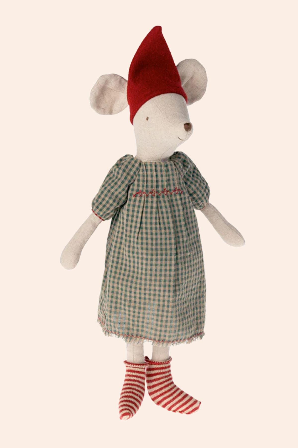 Maileg - Medium Mouse - Christmas Clothes - Girl