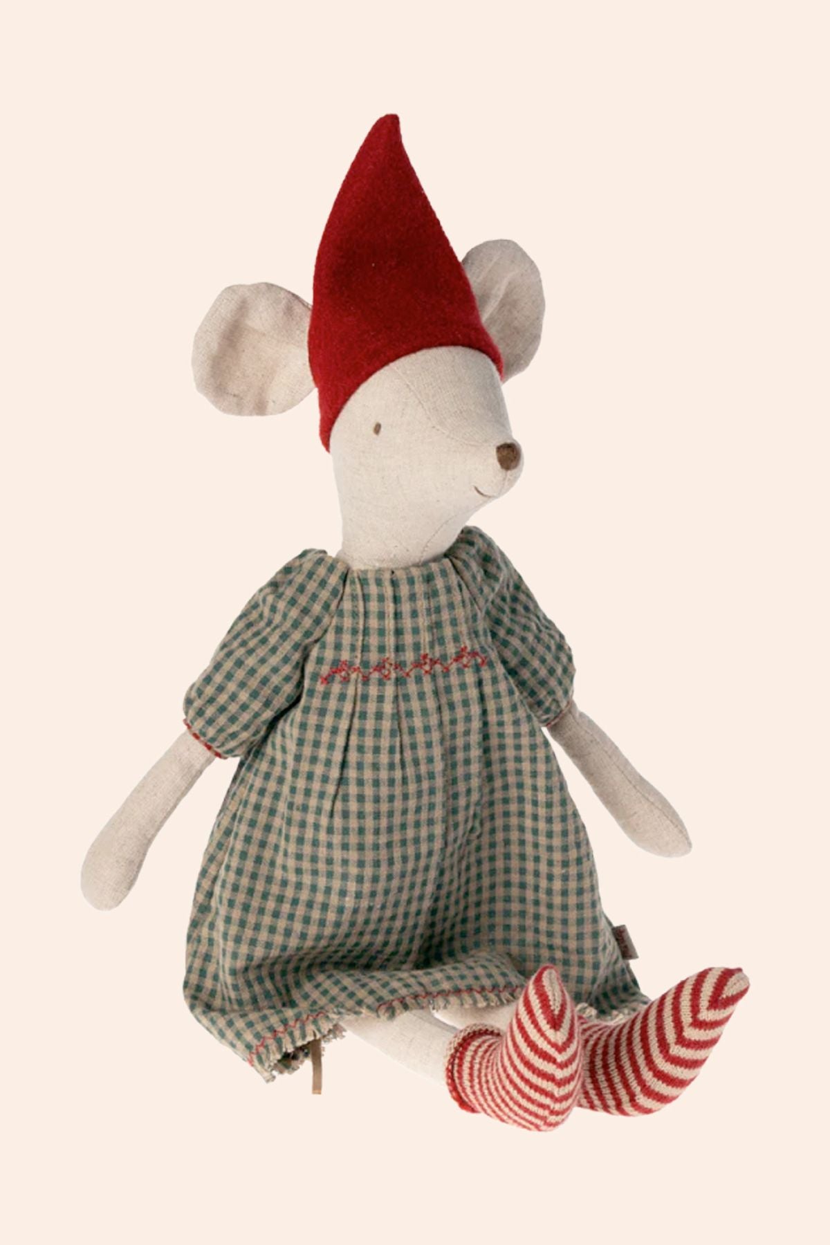 Maileg - Medium Mouse - Christmas Clothes - Girl