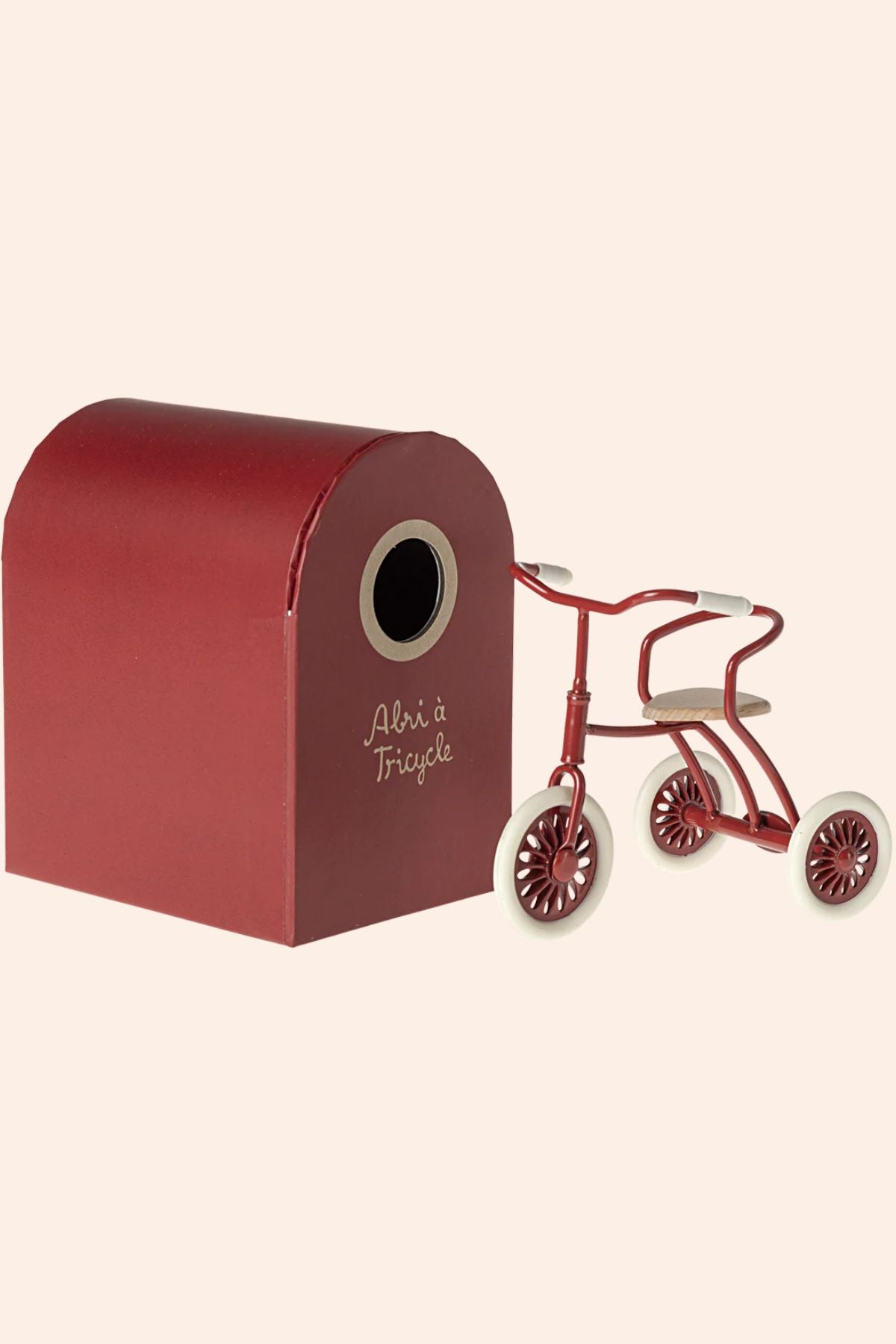 Maileg - Mouse - Abri à Tricycle - Red - Strawberries & Cream
