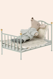 Maileg - Mouse - Vintage Bed - Mint - Strawberries & Cream
