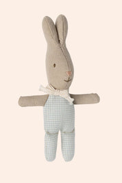 Maileg - Rabbit My - Light Blue Check - Strawberries & Cream