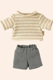 Maileg - The Teddies - Teddy Junior - Blouse & Shorts - Strawberries & Cream