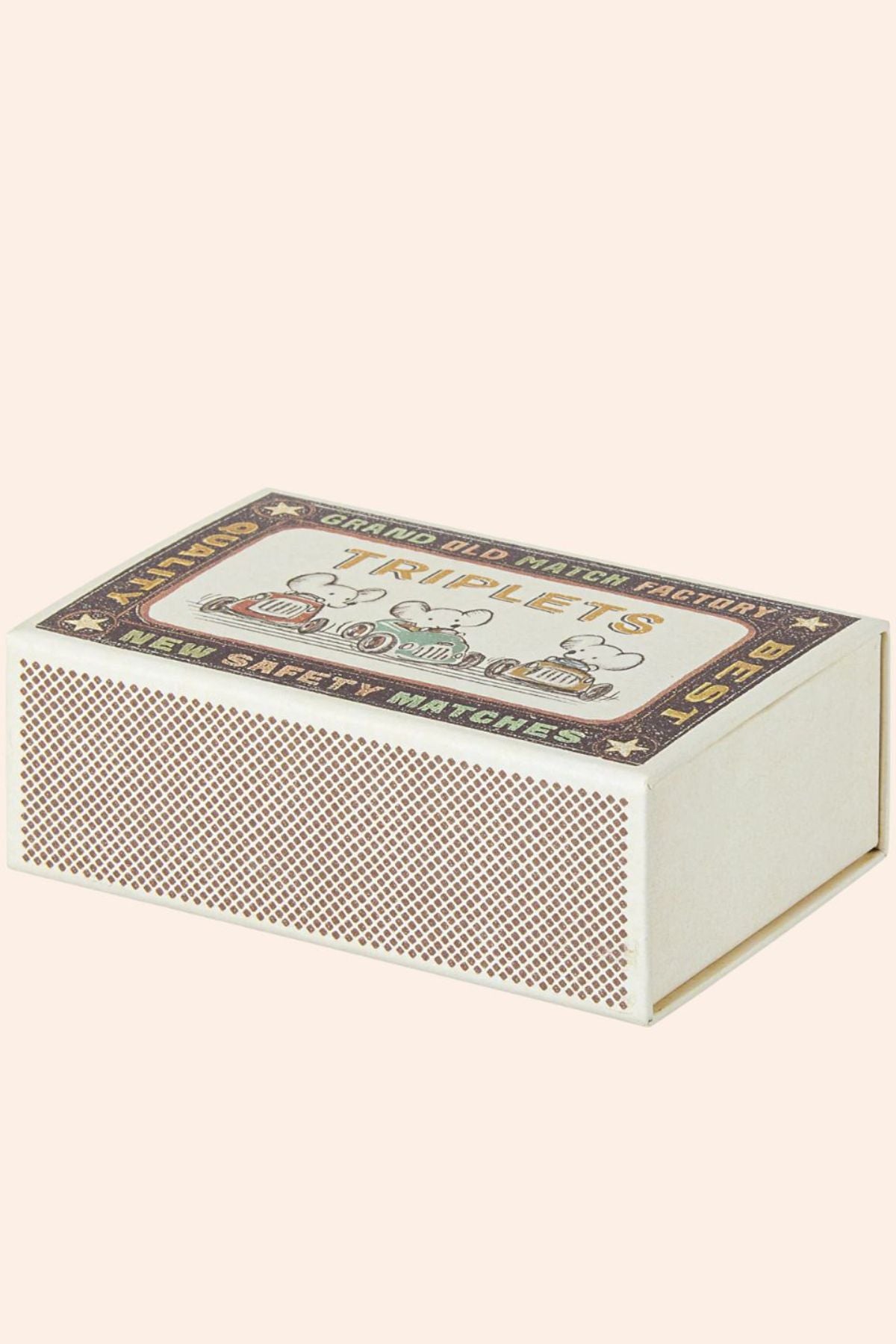 Maileg - Triplets Baby Mice MatchBox- Strawberries & Cream