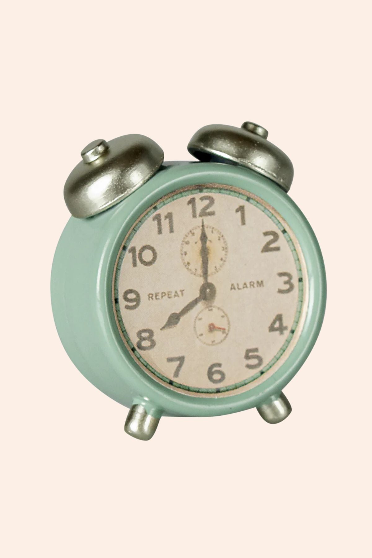 Maileg - Alarm Clock, Mouse - Mint - Strawberries & Cream
