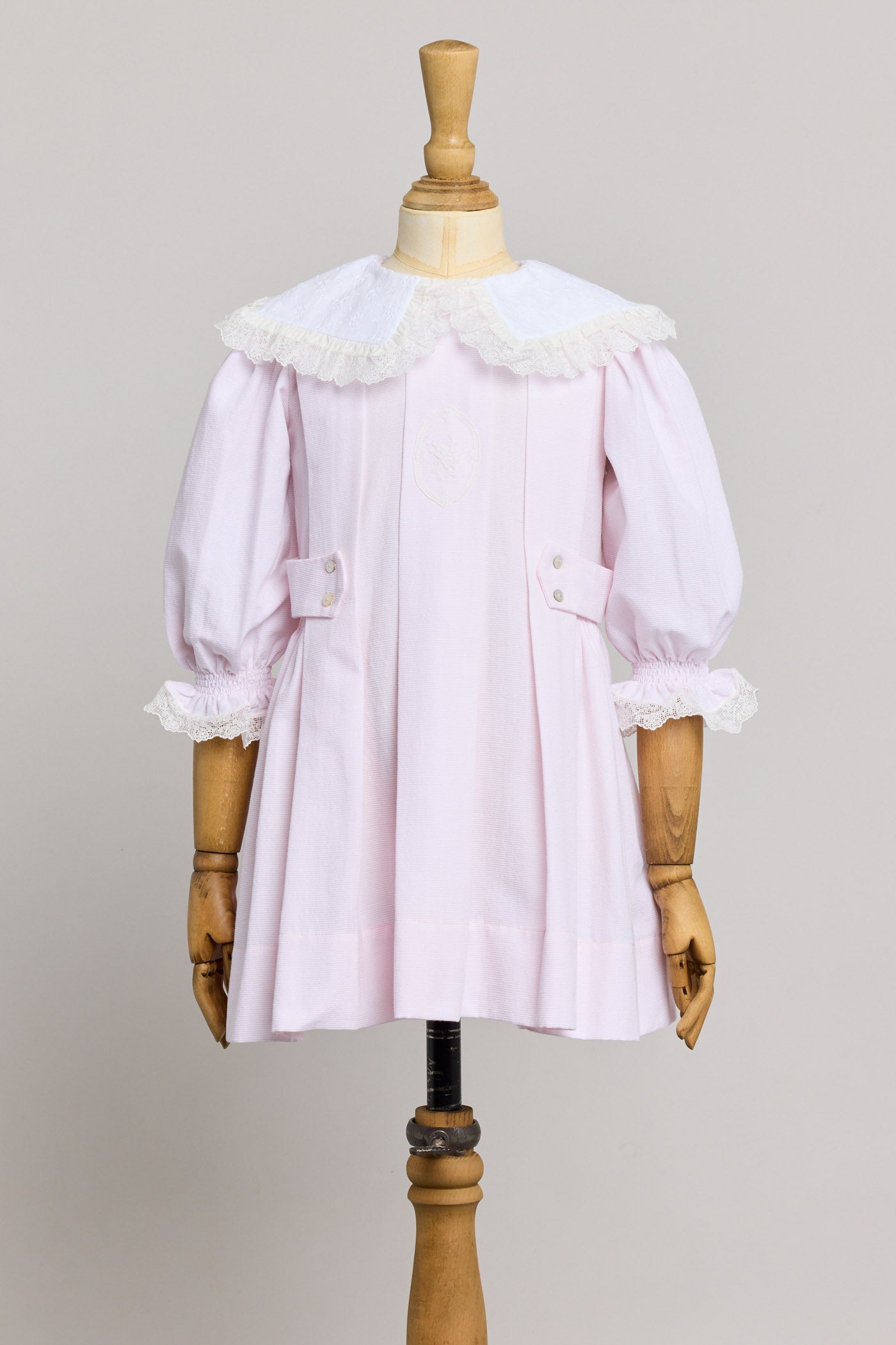 Piano Dress Pink Stripe - Designed by Ingrid Lewis - Strawberries & Cream