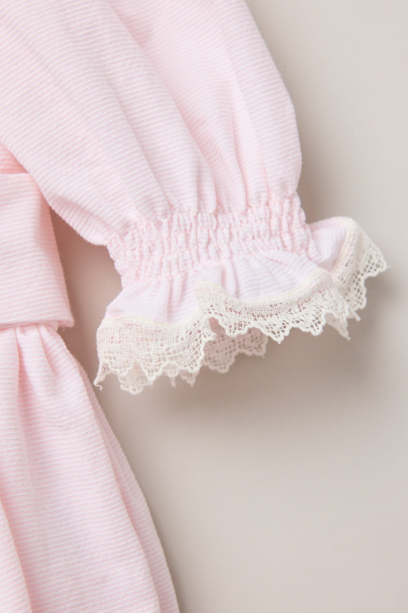 Baby Piano Dress Pink Stripe - Designed by Ingrid Lewis - Strawberries & Cream