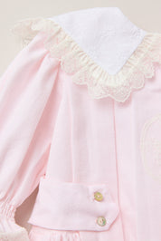 Baby Piano Dress Pink Stripe - Designed by Ingrid Lewis - Strawberries & Cream