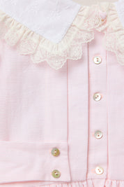 Baby Piano Dress Pink Stripe - Designed by Ingrid Lewis - Strawberries & Cream