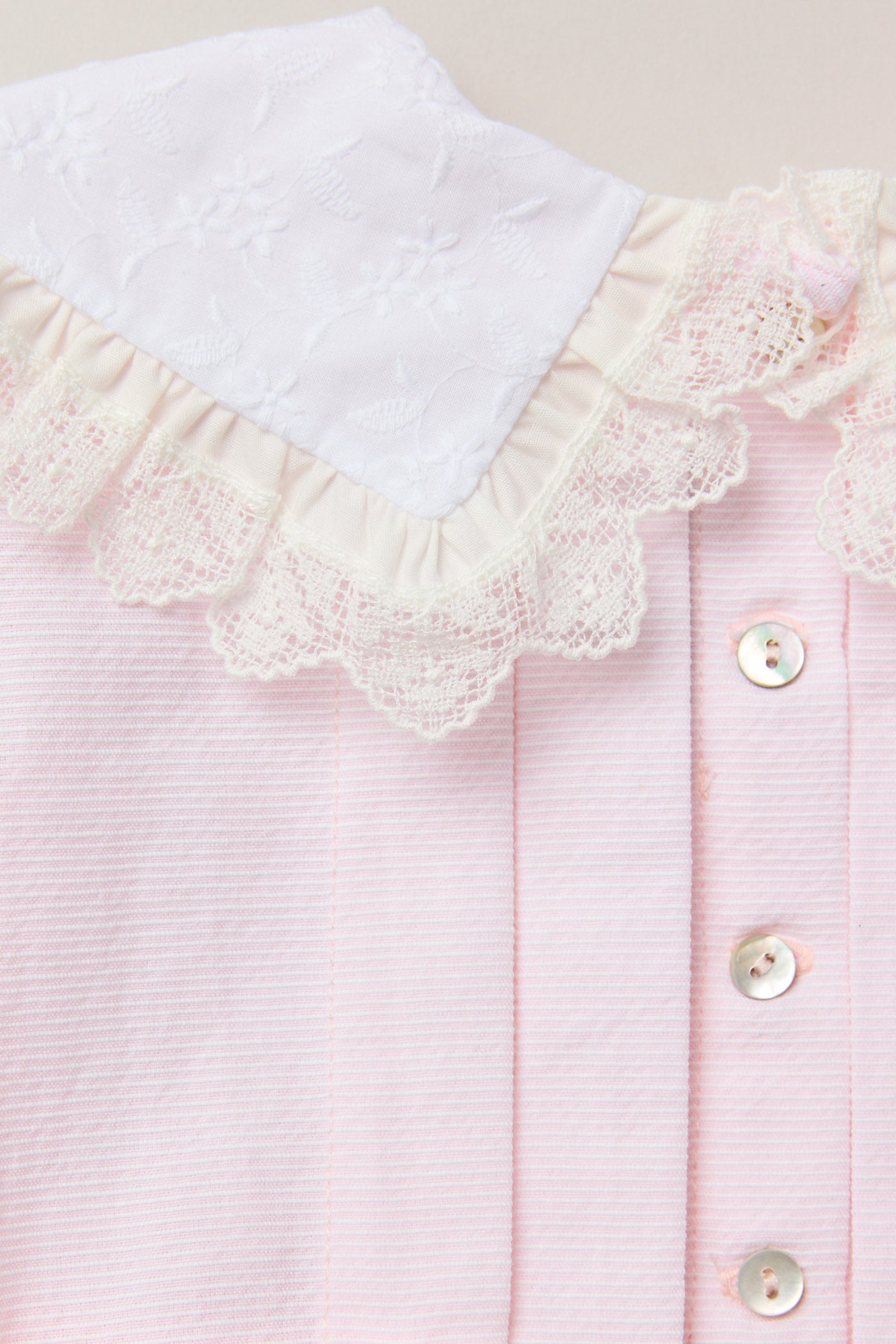 Baby Piano Dress Pink Stripe - Designed by Ingrid Lewis - Strawberries & Cream