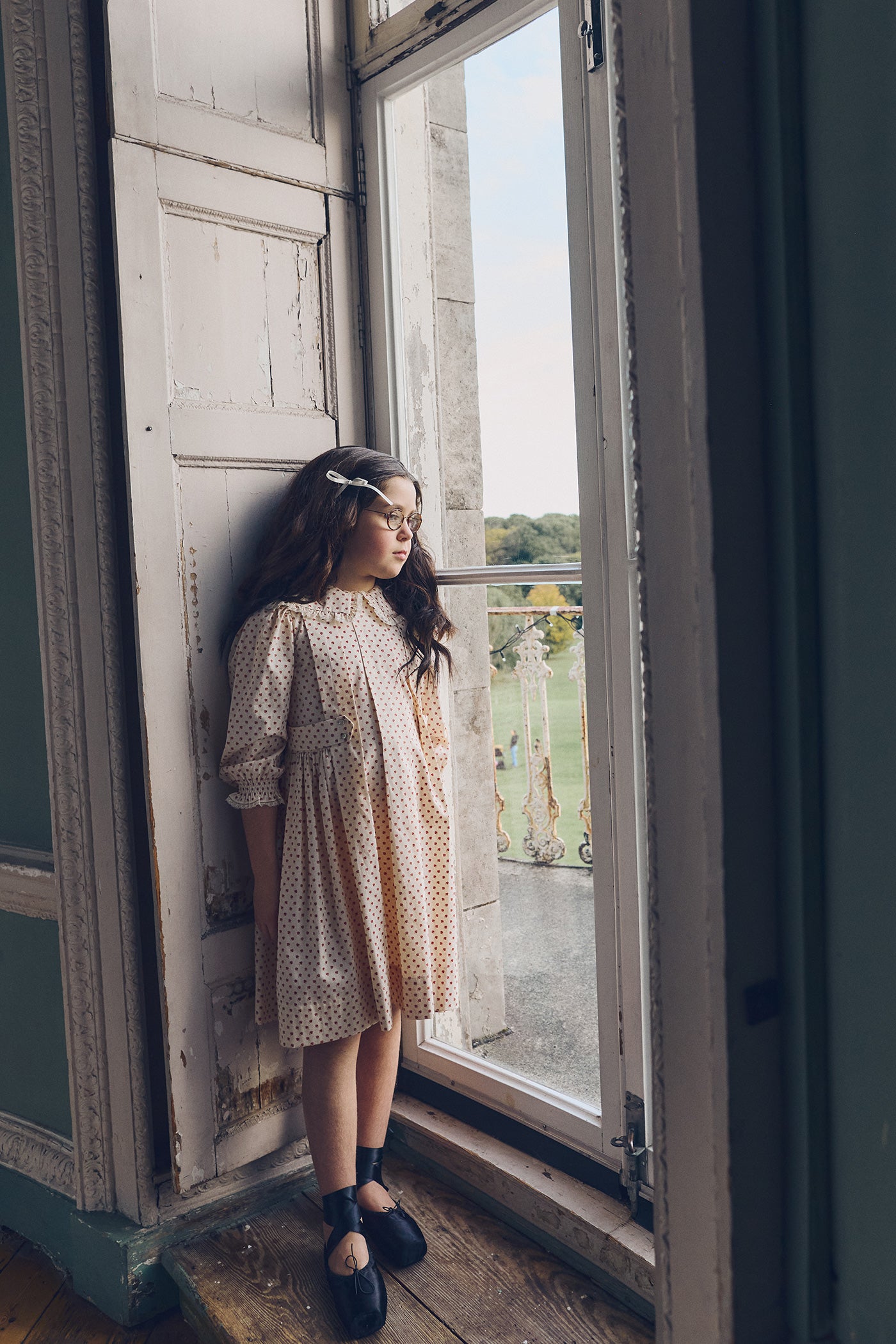 Piano Dress Windsor Flower - Designed by Ingrid Lewis - Strawberries & Cream
