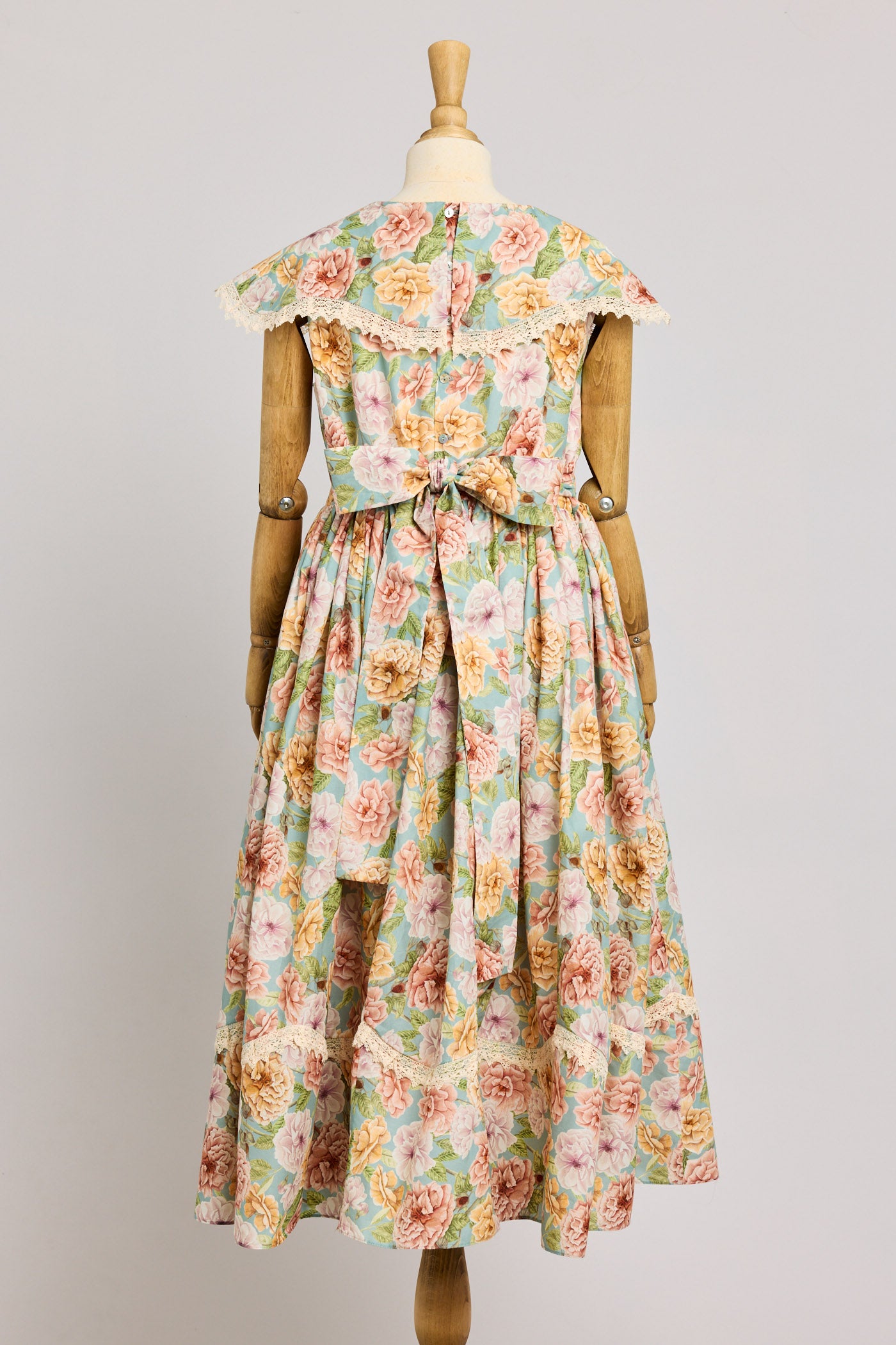 Royal Dress in Liberty English Peonies - Designed by Ingrid Lewis - Strawberries & Cream