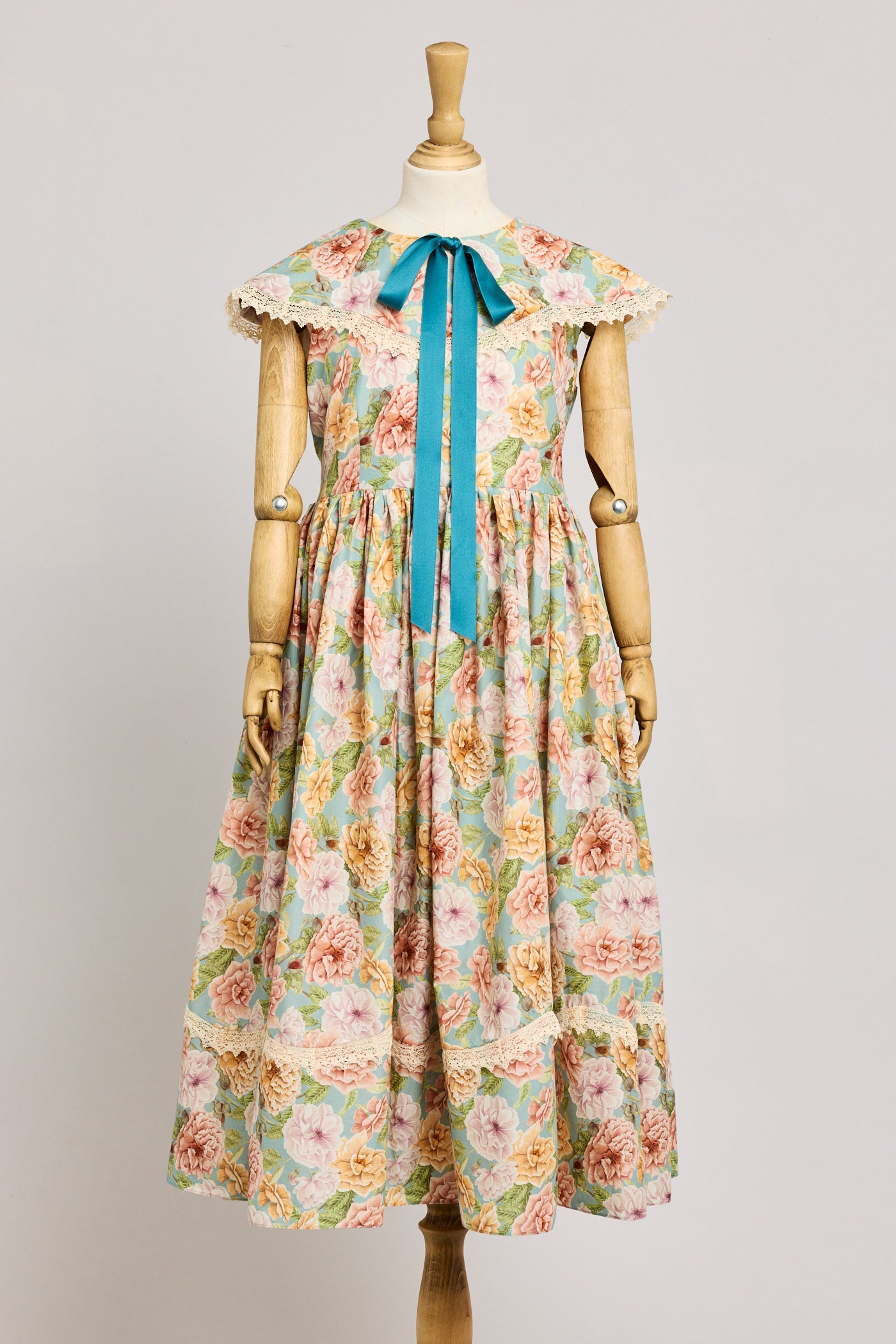 Royal Dress in Liberty English Peonies - Designed by Ingrid Lewis - Strawberries & Cream