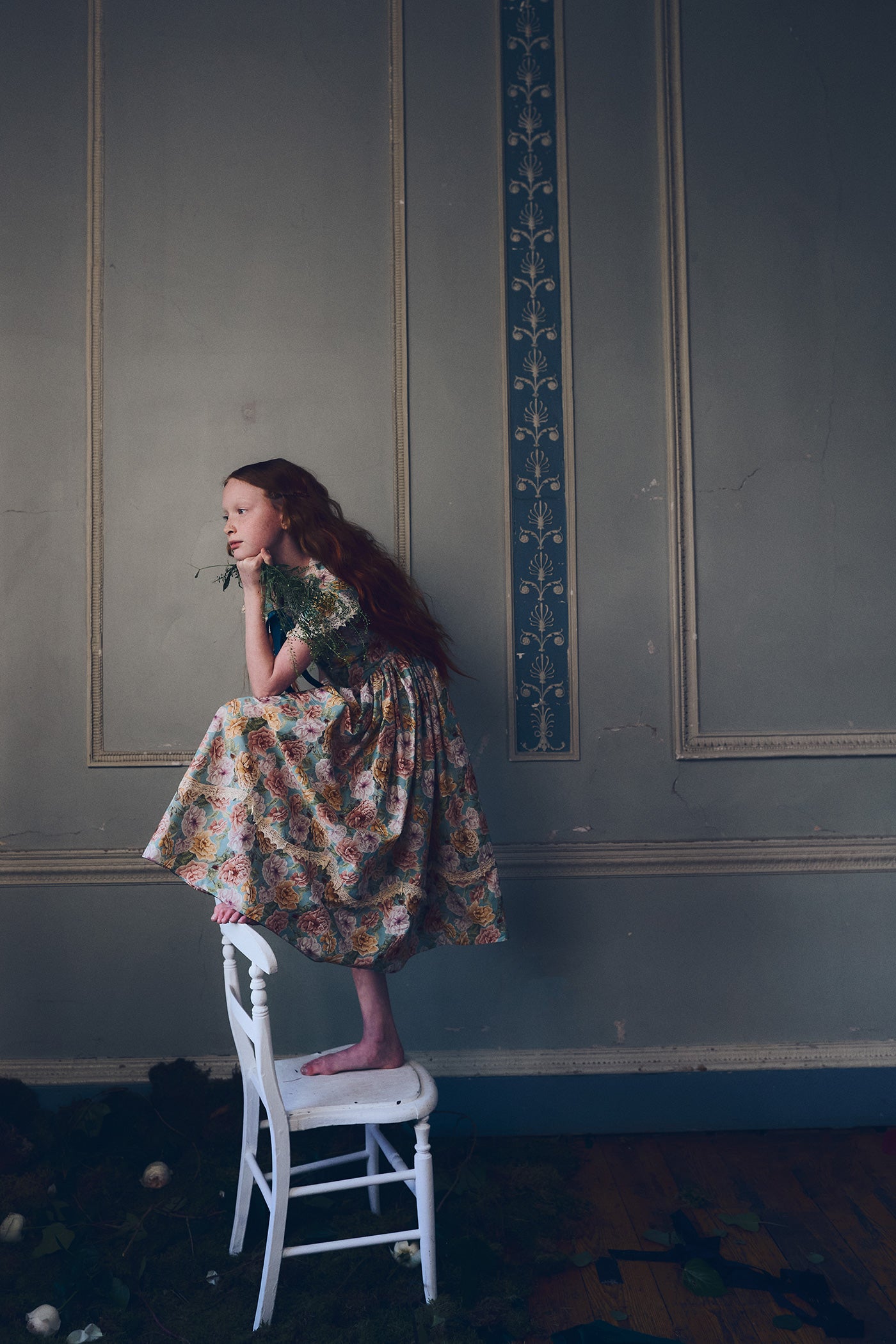 Royal Dress in Liberty English Peonies - Designed by Ingrid Lewis - Strawberries & Cream