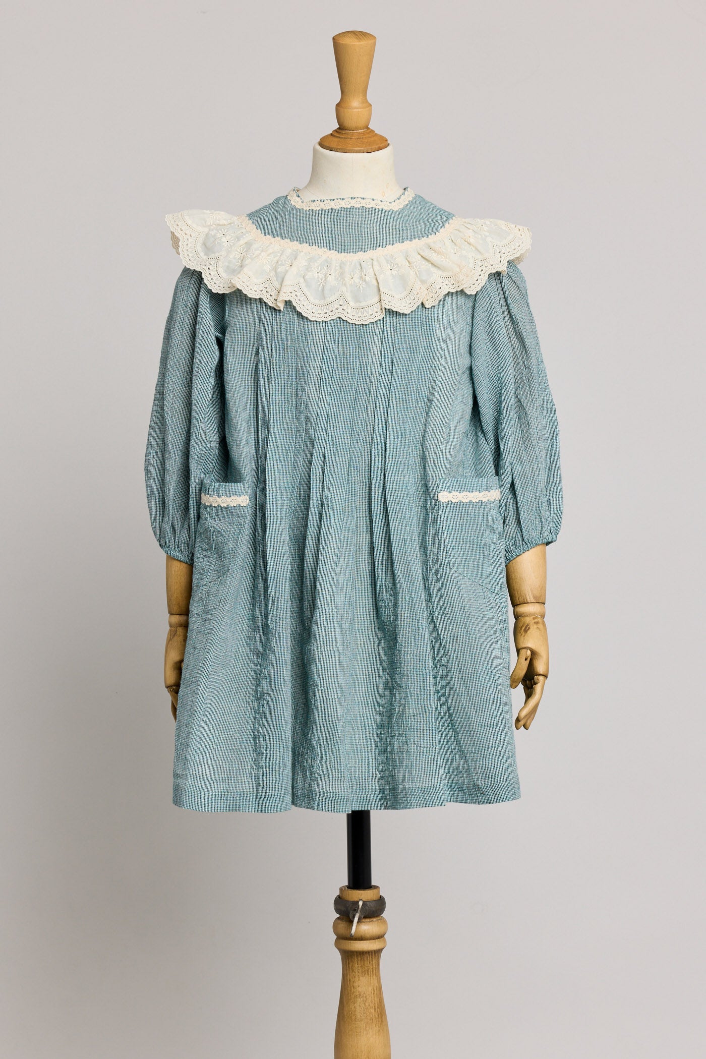 Salt Dress in Teacup Teal Cream - Designed by Ingrid Lewis - Strawberries & Cream