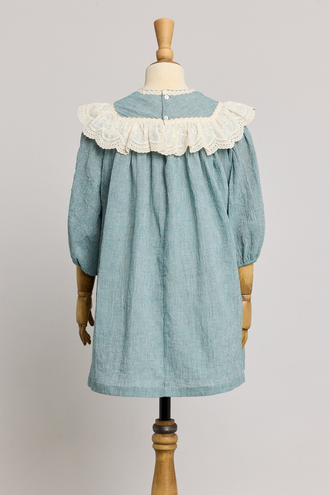 Salt Dress in Teacup Teal Cream - Designed by Ingrid Lewis - Strawberries & Cream