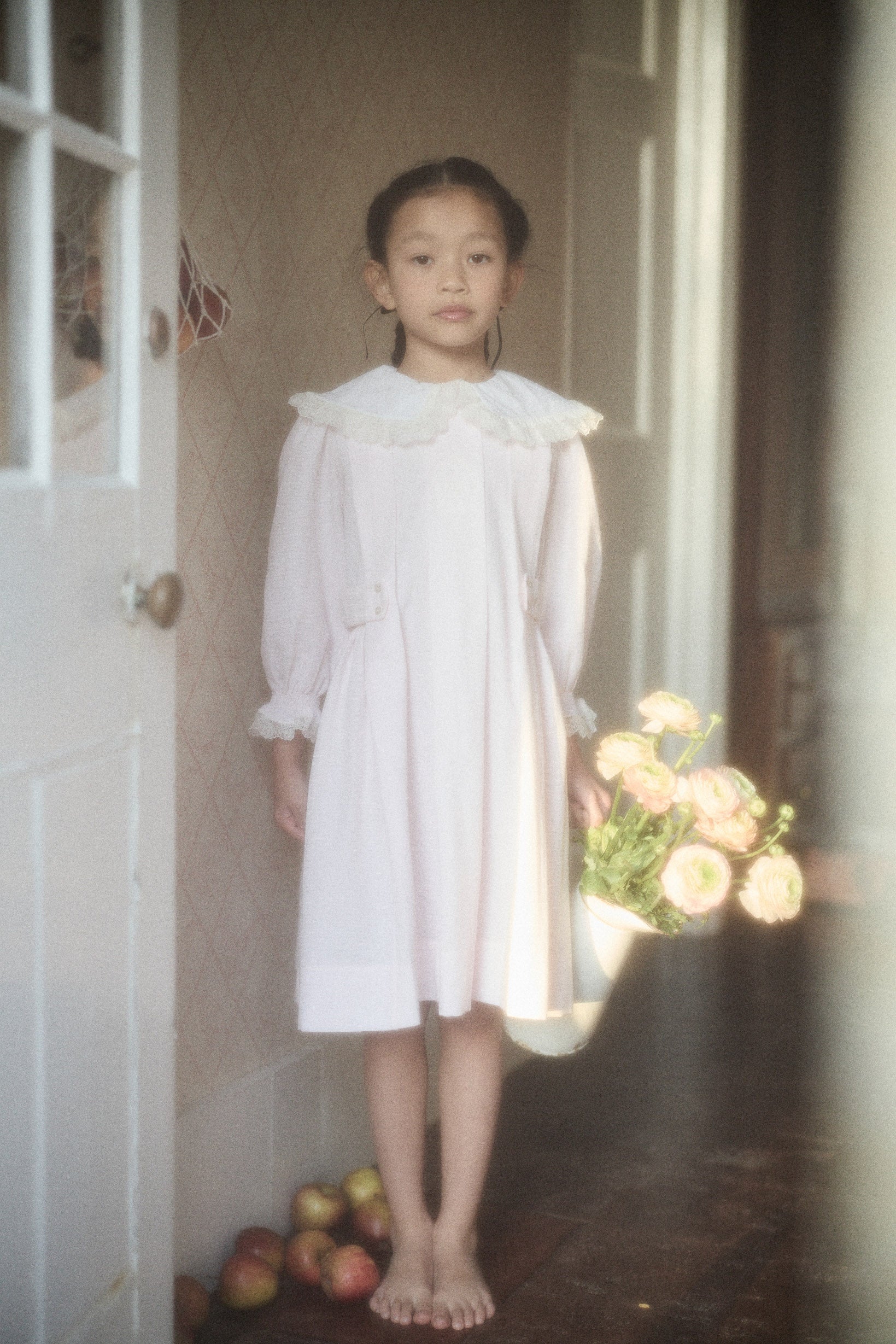 Piano Dress Pink Stripe - Designed by Ingrid Lewis - Strawberries & Cream