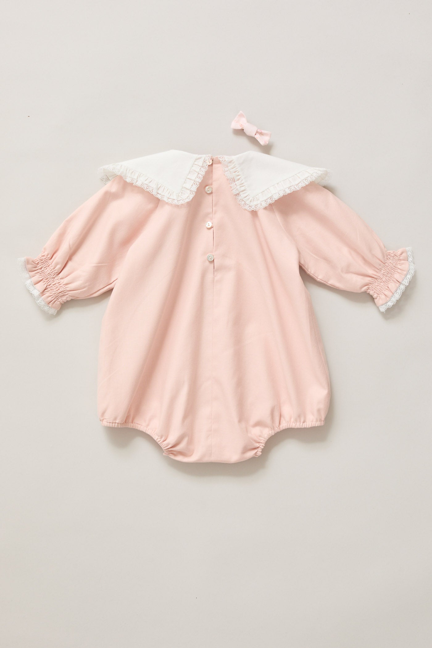 Baby Ginger Romper In Blush Pink