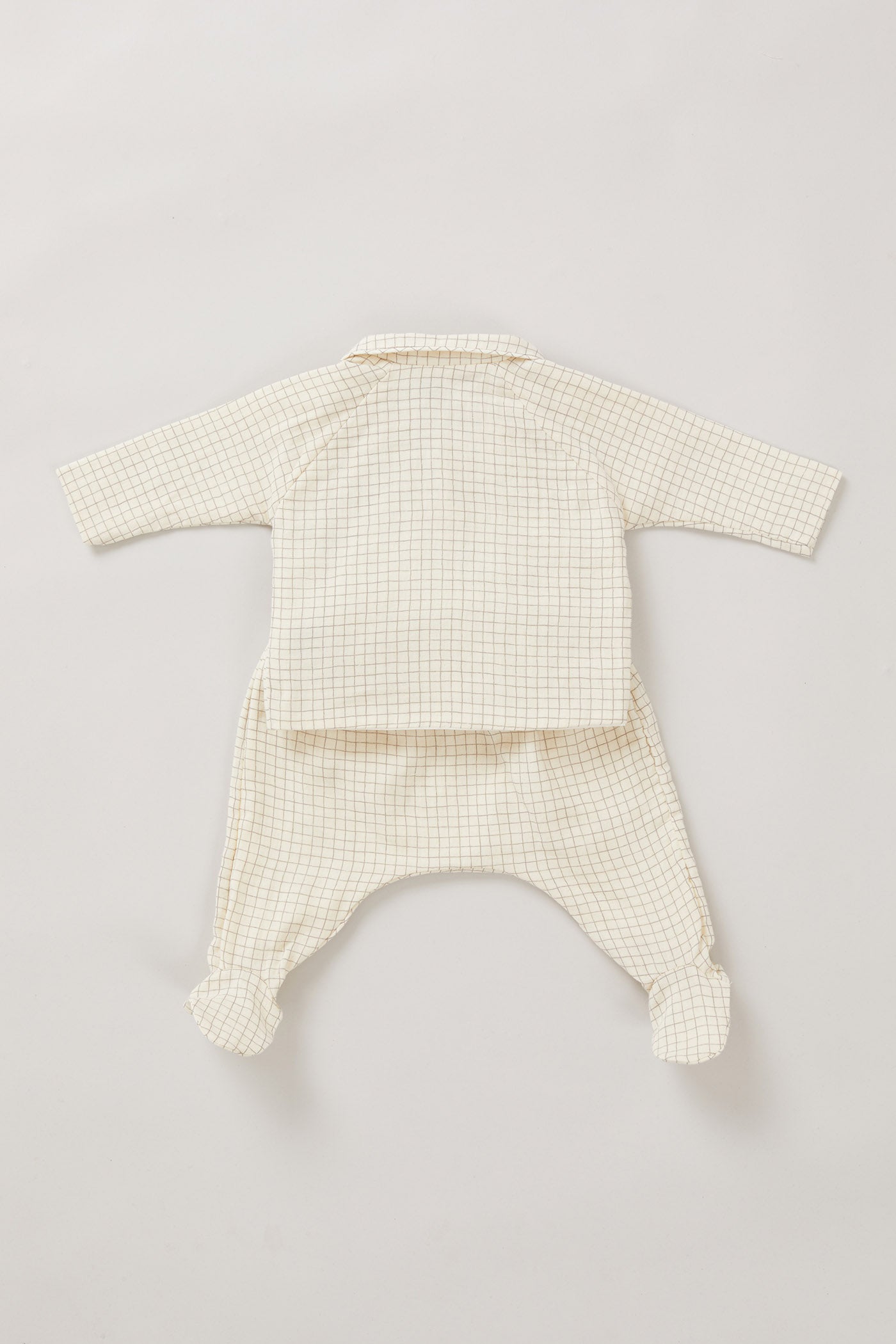 Kimono Set In Cream Check