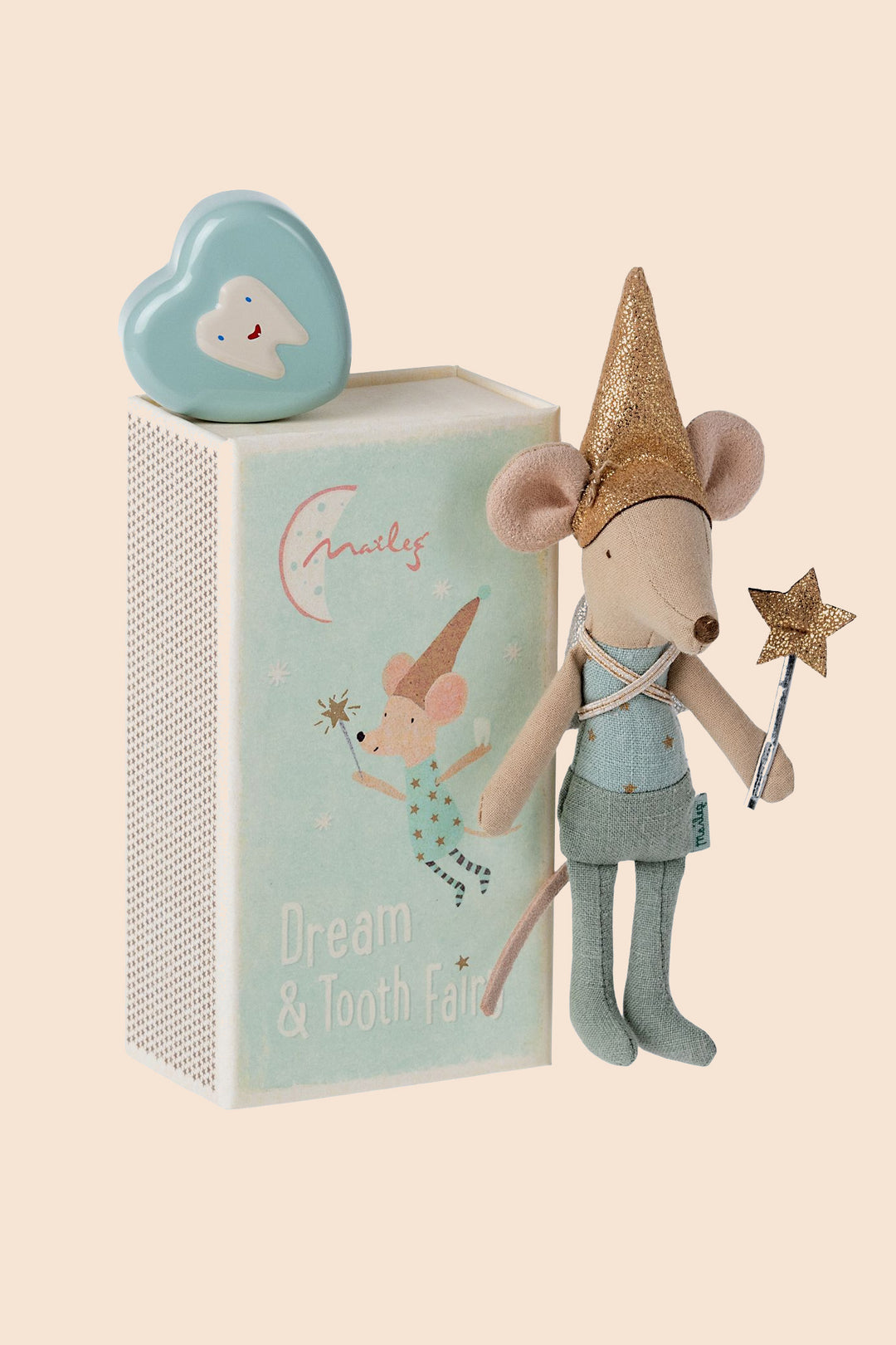 Maileg Tooth Fairy Mouse in MatchBox - Blue