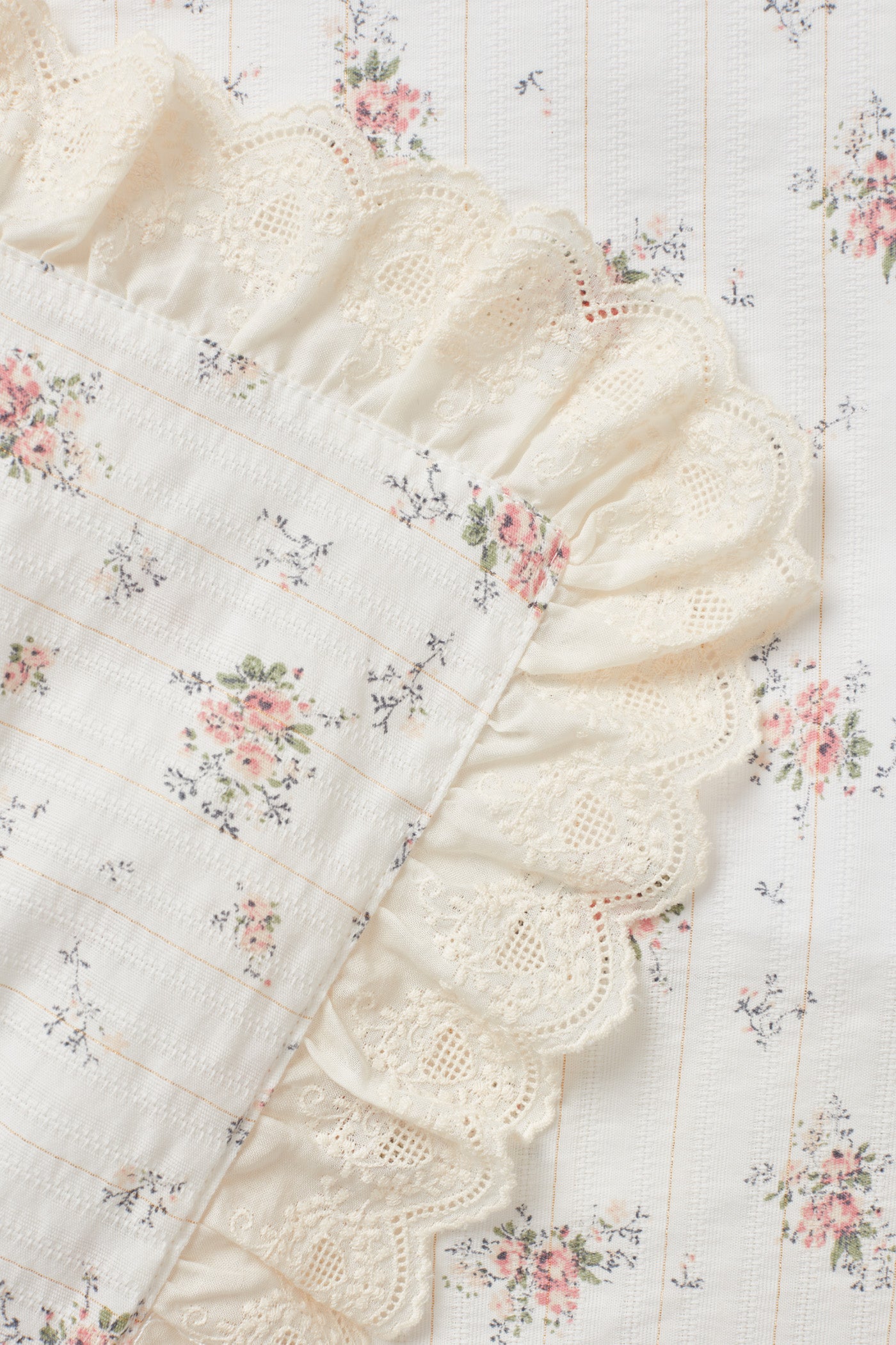 White Floral Lace Duvet Cover Set for Single Bed