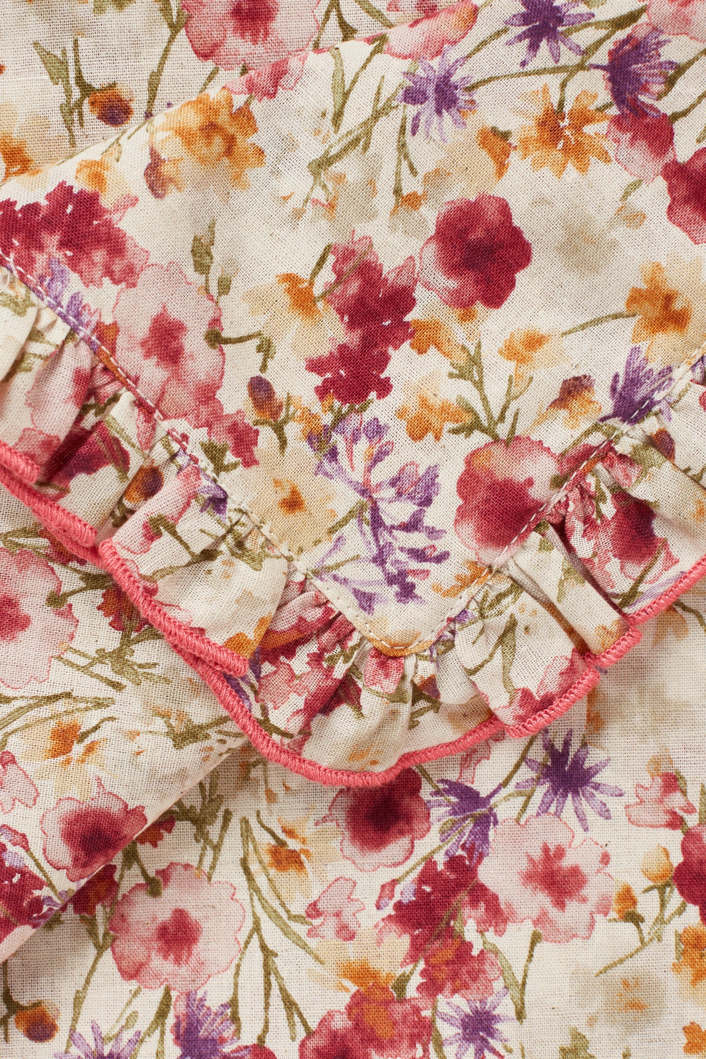 Poppy Linen Duvet Cover Set for Cot