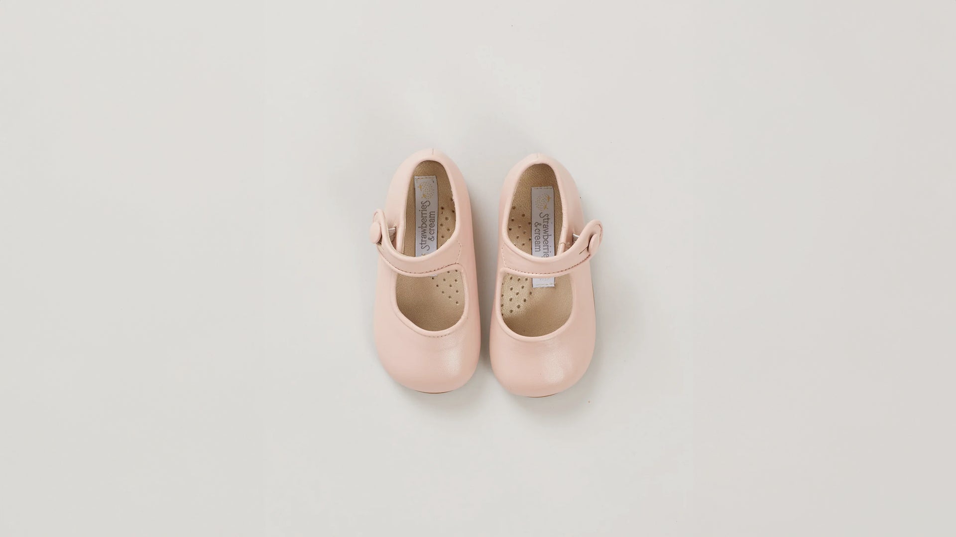 Baby Girl Shoes – Strawberries & Cream | The Big Raspberry Co. Ltd