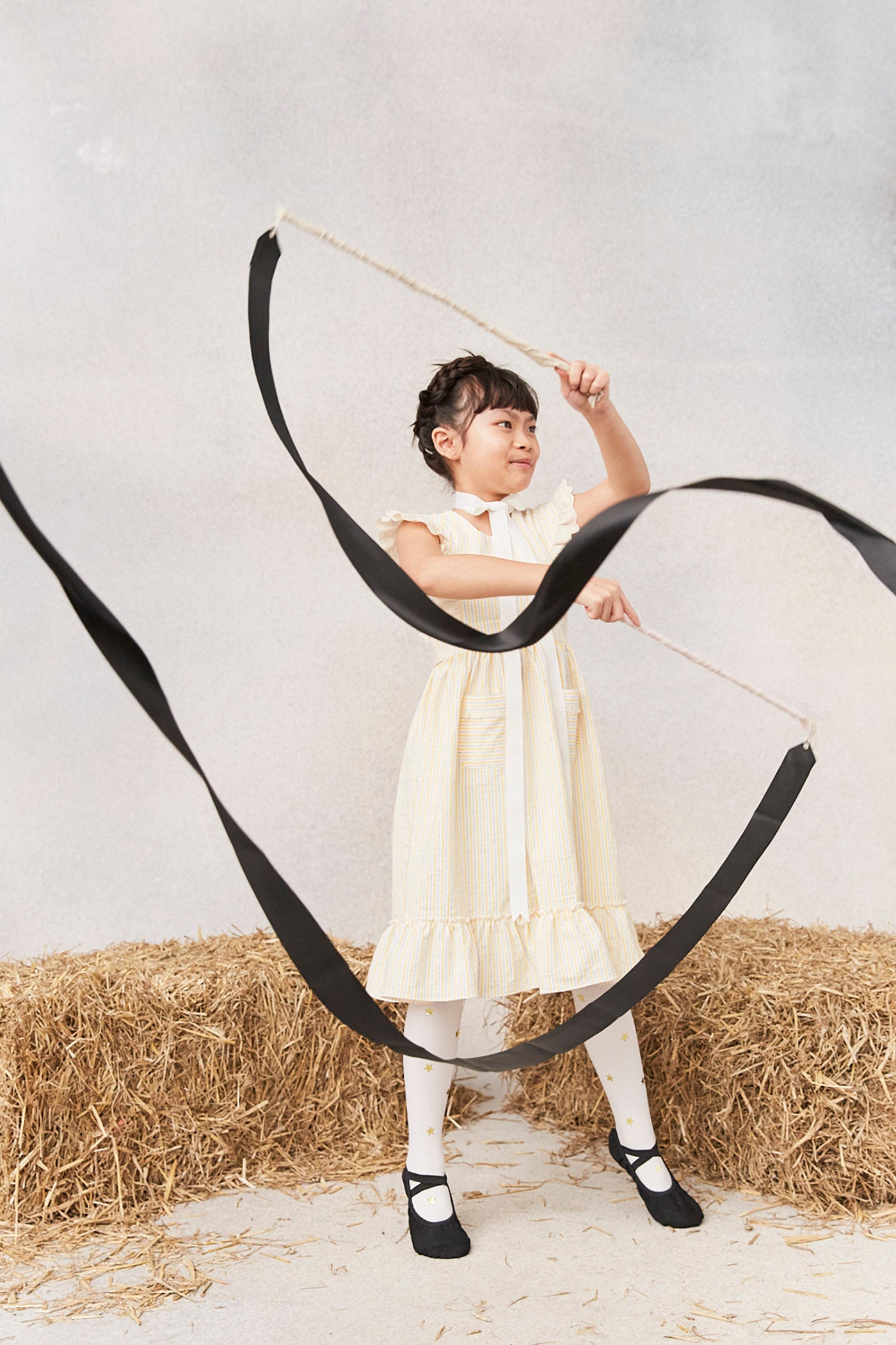 Muffin Dress Seaside Yellow Stripe