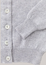 Cashmere Round Neck Cardigan Fog