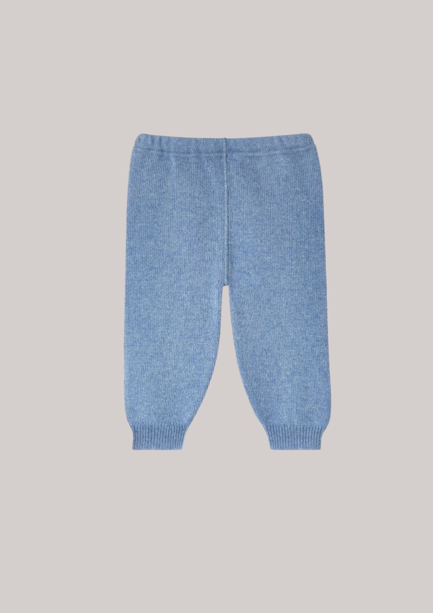 Brora Cashmere Leggings-Pale blue