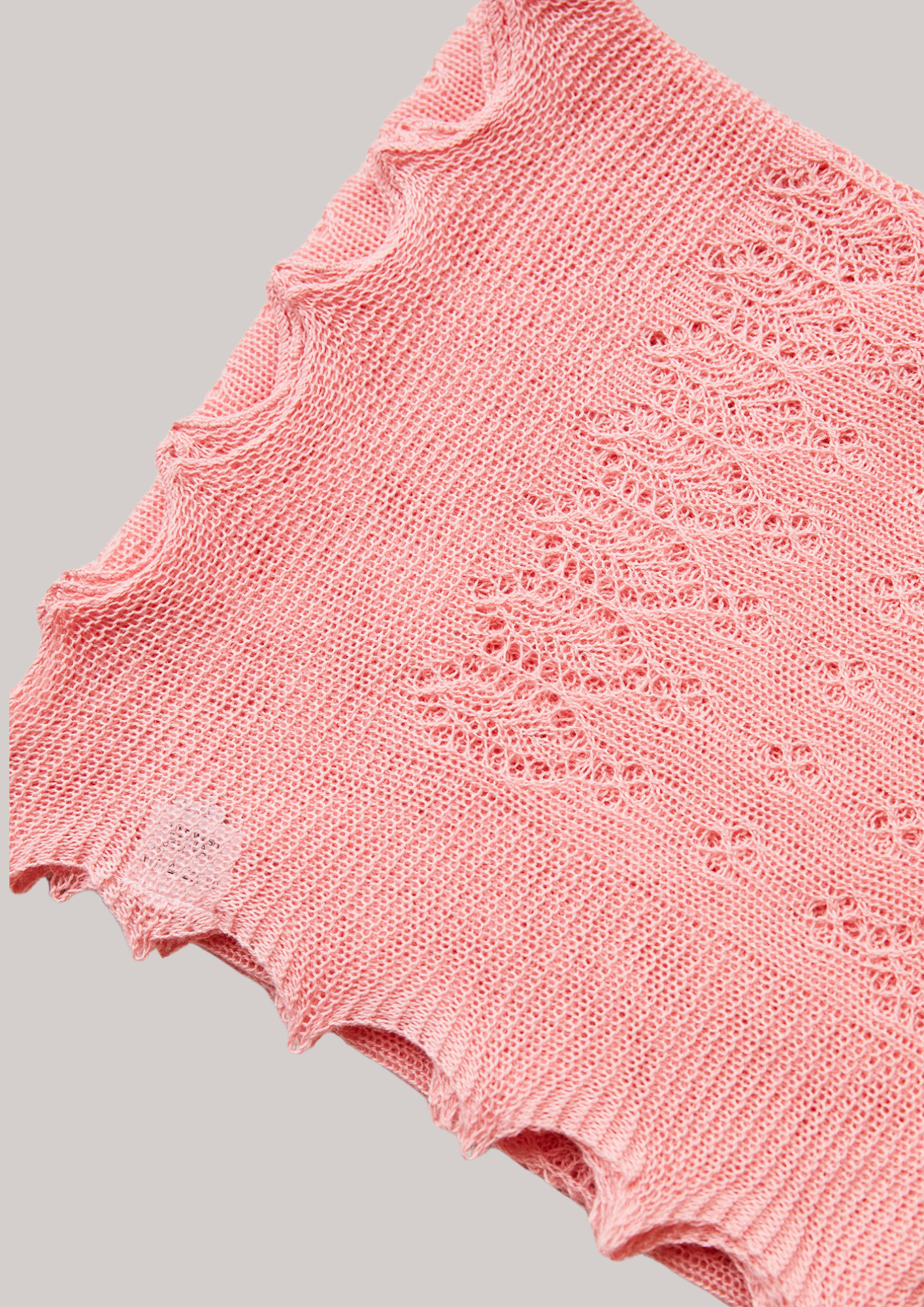 Cotton Shawl in Lace Knit