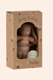 Maileg - Bunny set Micro, Brown - Dusty Rose