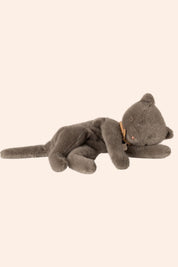 Maileg - Sleeping Kitten plush, Medium - Grey