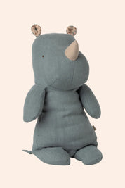 Maileg - Safari Friends, Rhino Medium - Dusty Blue