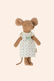 Maileg Big Sister Mouse Matchbox - Yellow Blanket