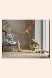 Maileg - Sleeping Kitten plush, Medium - Grey