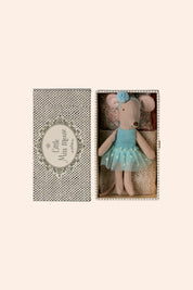 Maileg - Dance Mouse in Daybed - Little Sister - Strawberries & Cream 